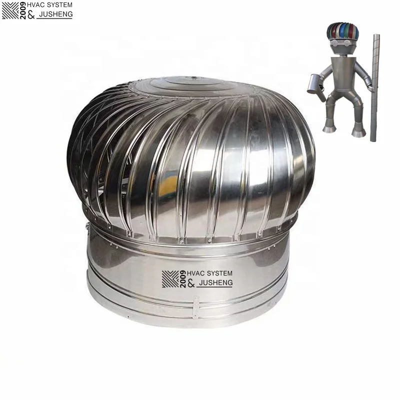 
Jusheng Wind Driven Turbine Ventilator Exhaust Roof Fan Without Power 