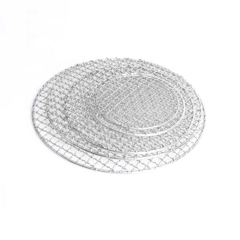 304 stainless steel Germany barbecue wire mesh grate Portable food grade BBQ grill mesh