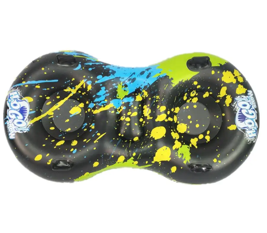 Winter sports toys two person inflatable snow tube inflatable folding portable sleigh inflatable cushions for children andadults