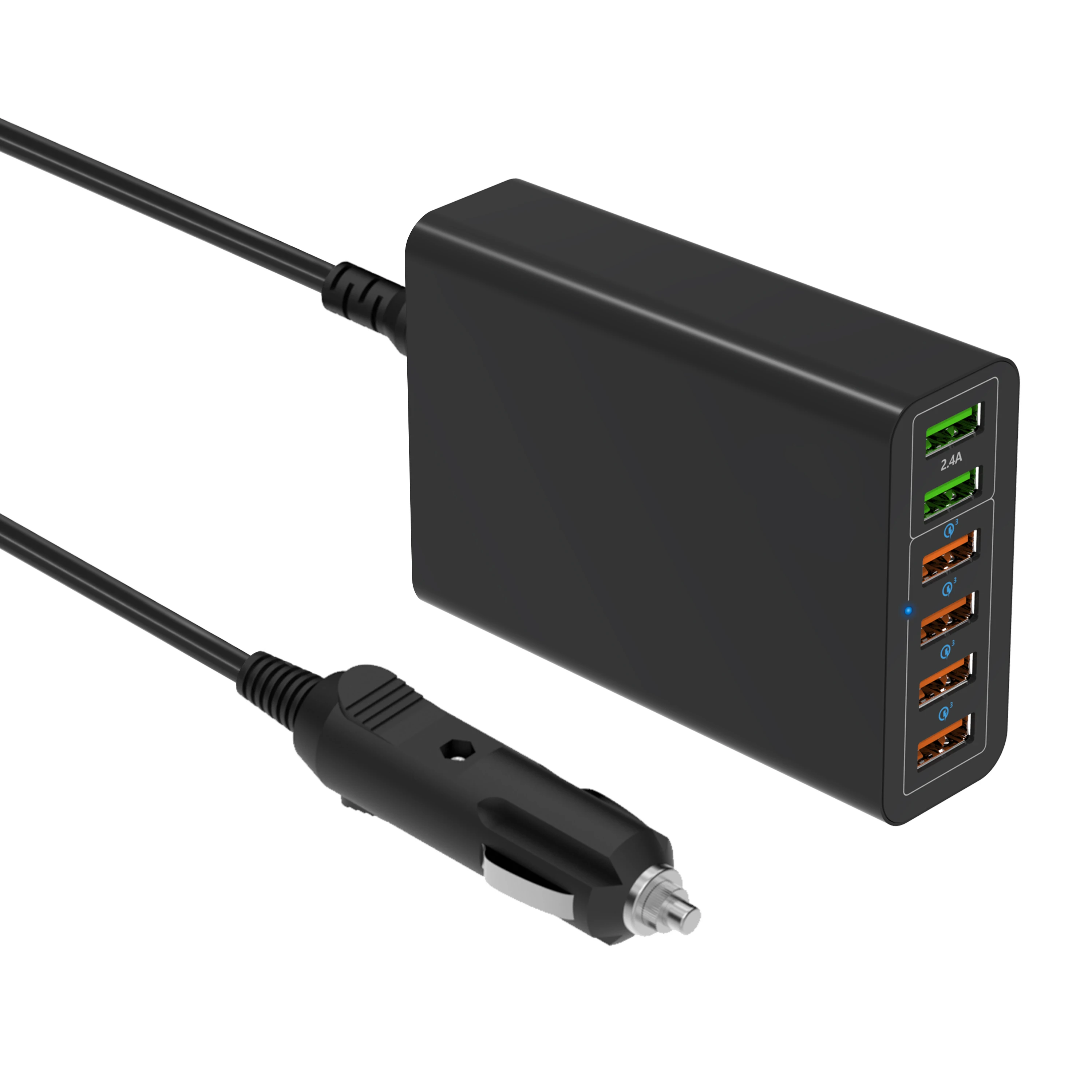  HUNDA горячая Распродажа 96 Вт 6 USB портов QC3.0 быстрая зарядка автомобильное зарядное устройство для