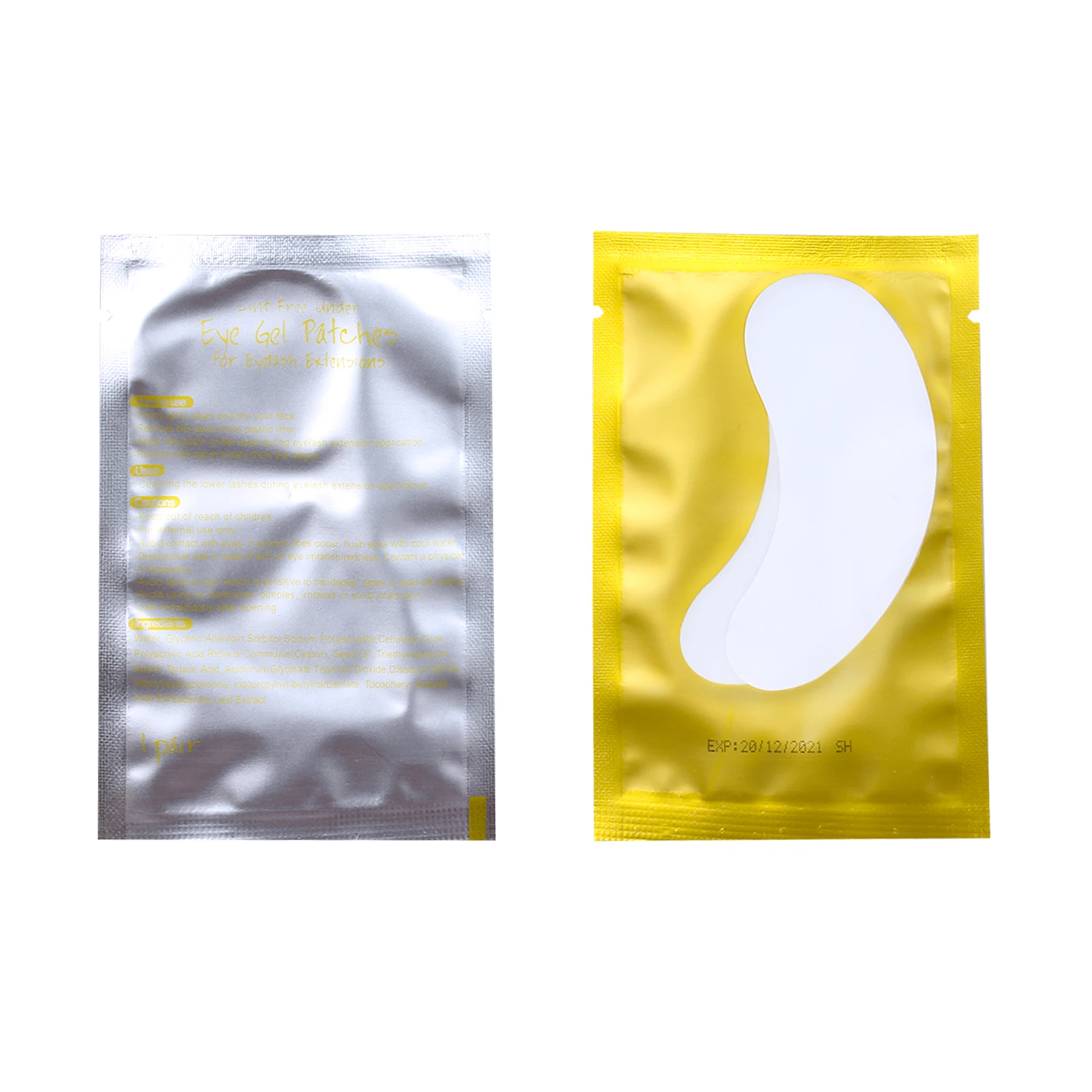 Private Label Collagen Under Eye Gel Patch Hydrogel Lash Eyepatch Cotton Eyelash Extension Moisturizer Eyelash Pad Eye Pads