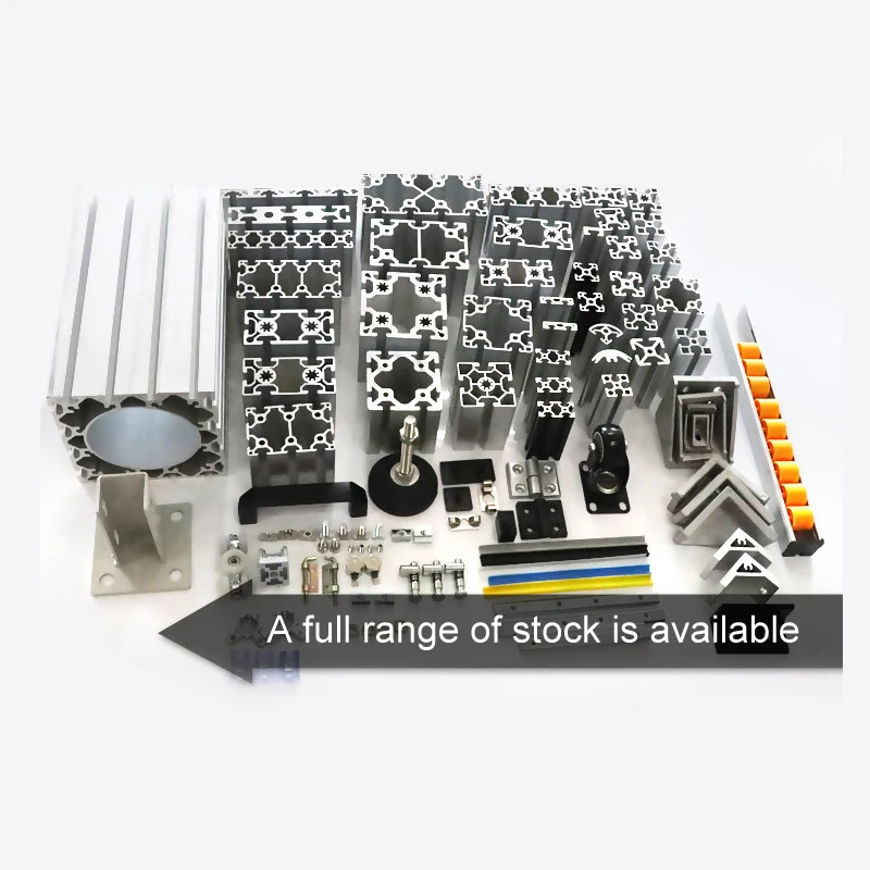 4545R Silver Anodized V-slotted Aluminium Ruler Profile Workbench 4545 Series Aluminum Extrusion For Sale