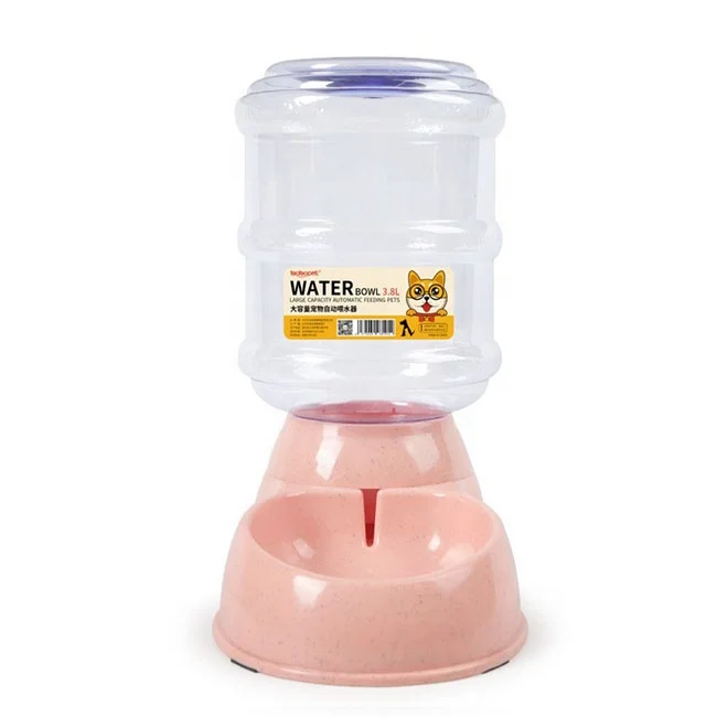 Gravity supply cat and dog water dispenser 3.8L large capacity automatic pet feeder waterer