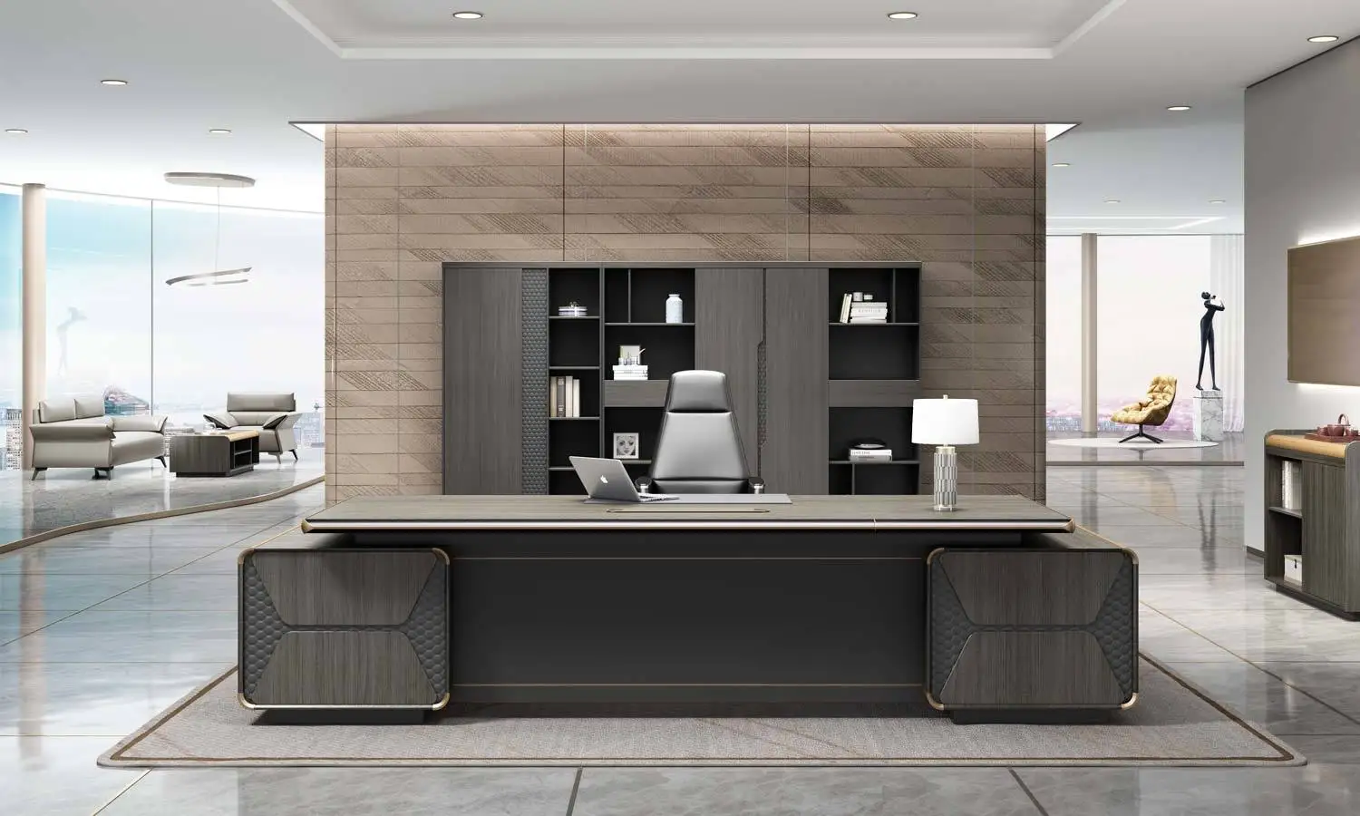 Угол МДФ роскошный уникальный прочный современный эргономичный стол для руководителей коммерческая мебель дома и офиса компьютерный