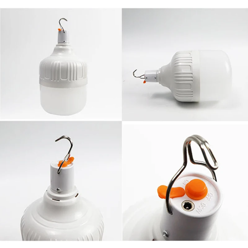 
Wholesale low price outdoor remote control portable 40W 80W 100W 150W rechargeable solar light bulb 