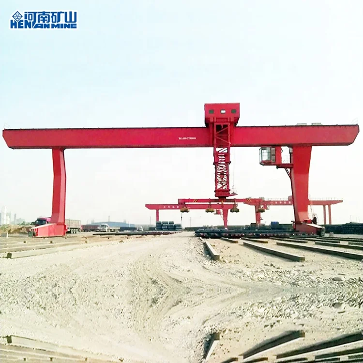 Best Seller Heavy Duty 10 ton 20 ton L Model Cabin Control Single Girder Mobile Rail Frame Crane