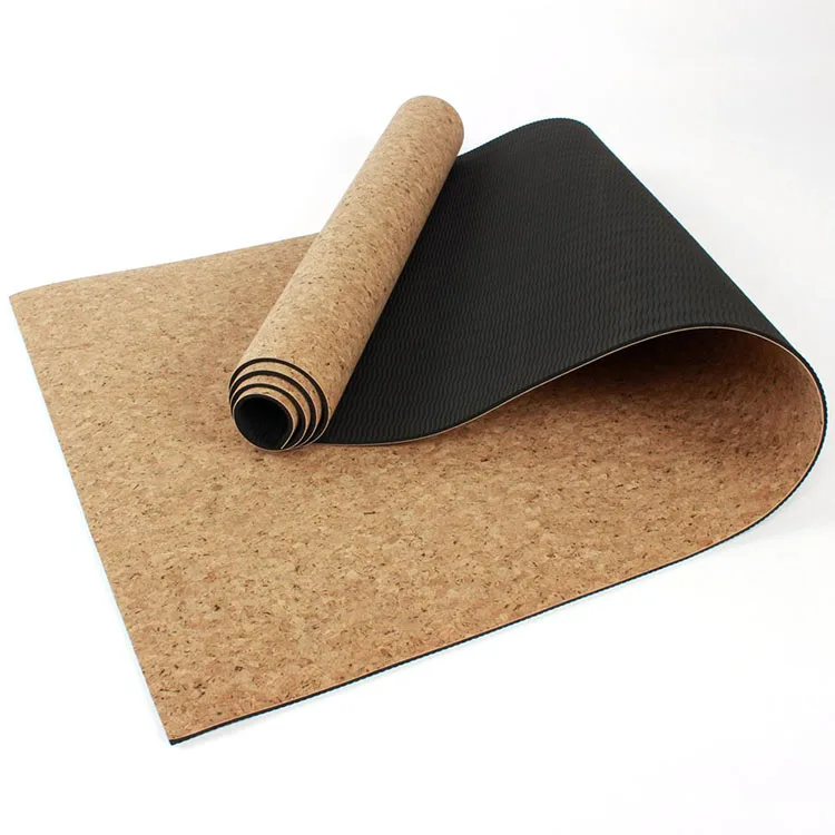 2024 Light Soft Hot 1mm Organic 100% Cork Sustainable Yoga Mat