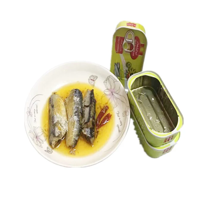 
Delicious canned sardine in natural vegetable oil 