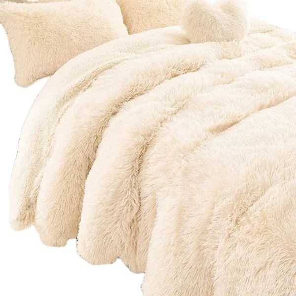 Luxury Wholesale plain super soft faux fur blanket throw in China