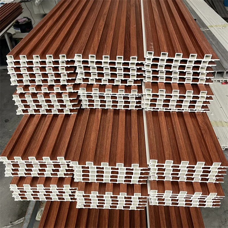WPC Groove Exterior Wall Panel PVC Insert Wall Panel for Bedroom Decoration