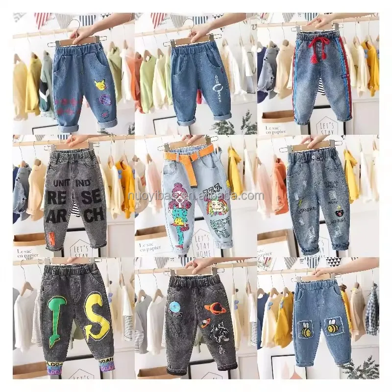 Autumn new arrival kids boy jeans 99% cotton children jeans Kids Pant Boys Pants denim Jeans Custom logo Wholesale price