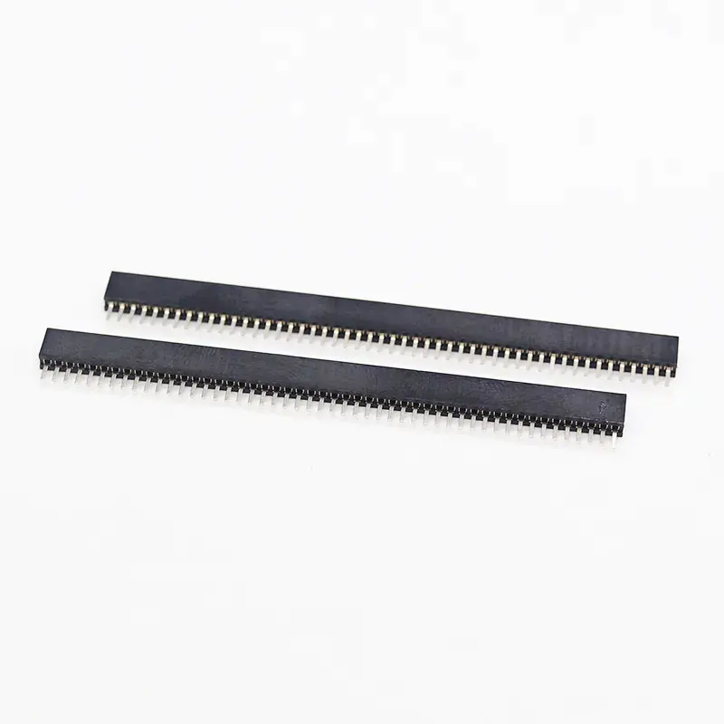 Factory price spacing1.27mm Height2.1 3.4 4.4mm positions2-50pin Dual Row 180 degree single Row Female Header straight Connector