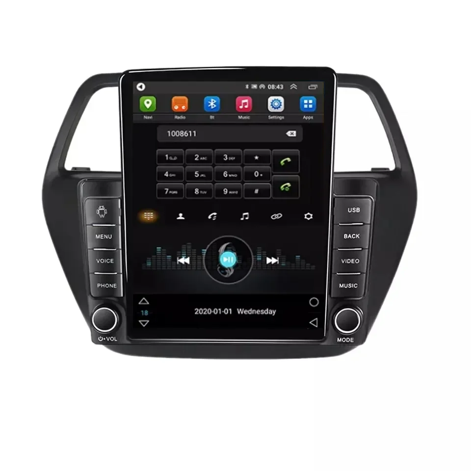 Android 13 IPS 2.5D экран автомобиля видео для Suzuki S-Cross SX4 2014 2016 2017 8 + 128 ГБ ADAS DVR GPS BT стерео
