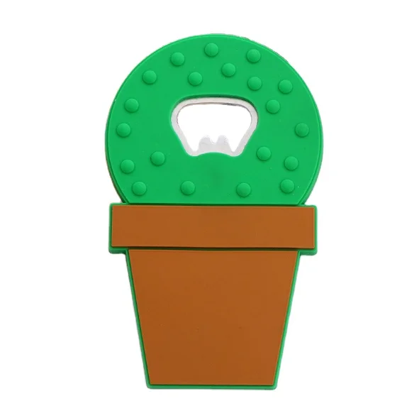 
Manufacturer customized PVC soft plastic multi function beer bottle opener creative fruit bottle opener refrigerator sticker 