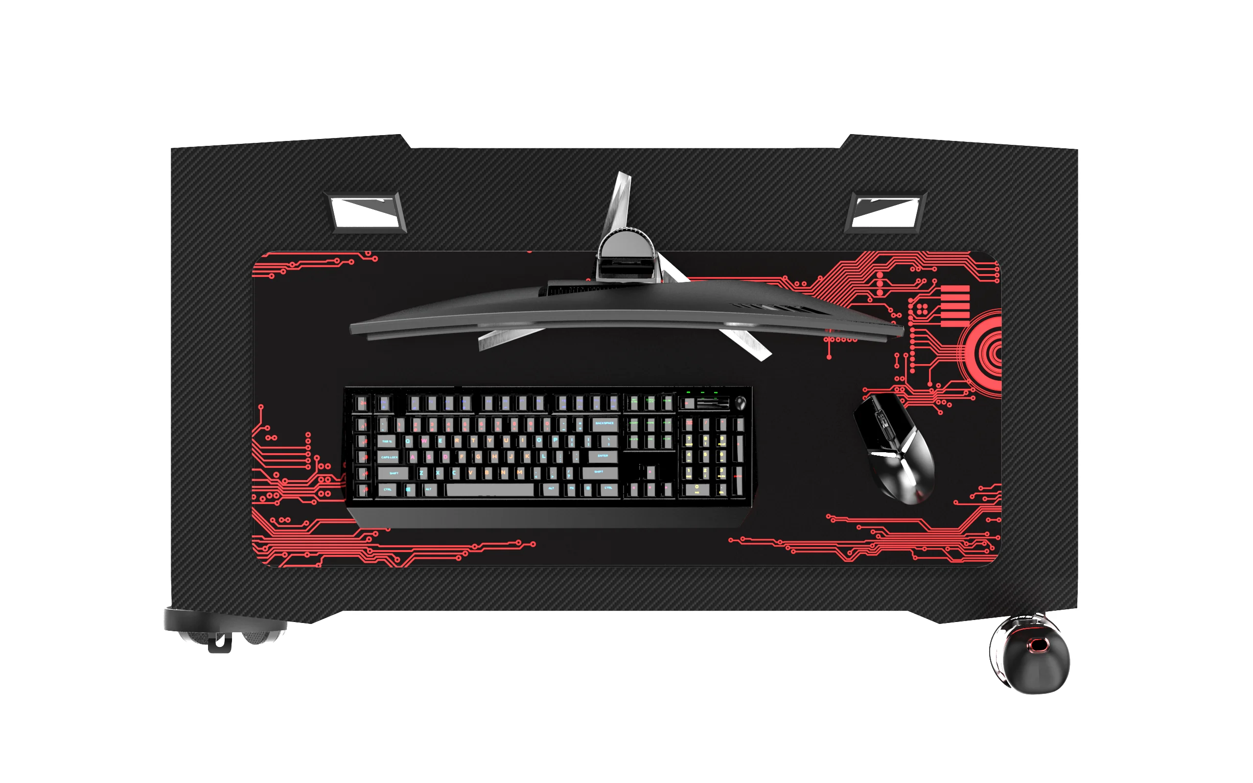 Z shape Gaming desk racing gaming table design PC gaming desk for E-sports