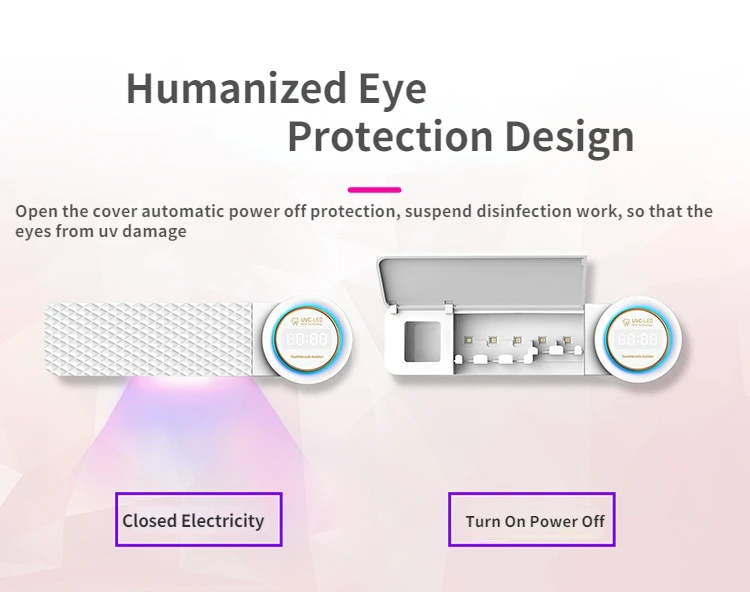 UV Toothbrush Sterilizer toothbrush holder wall mounted