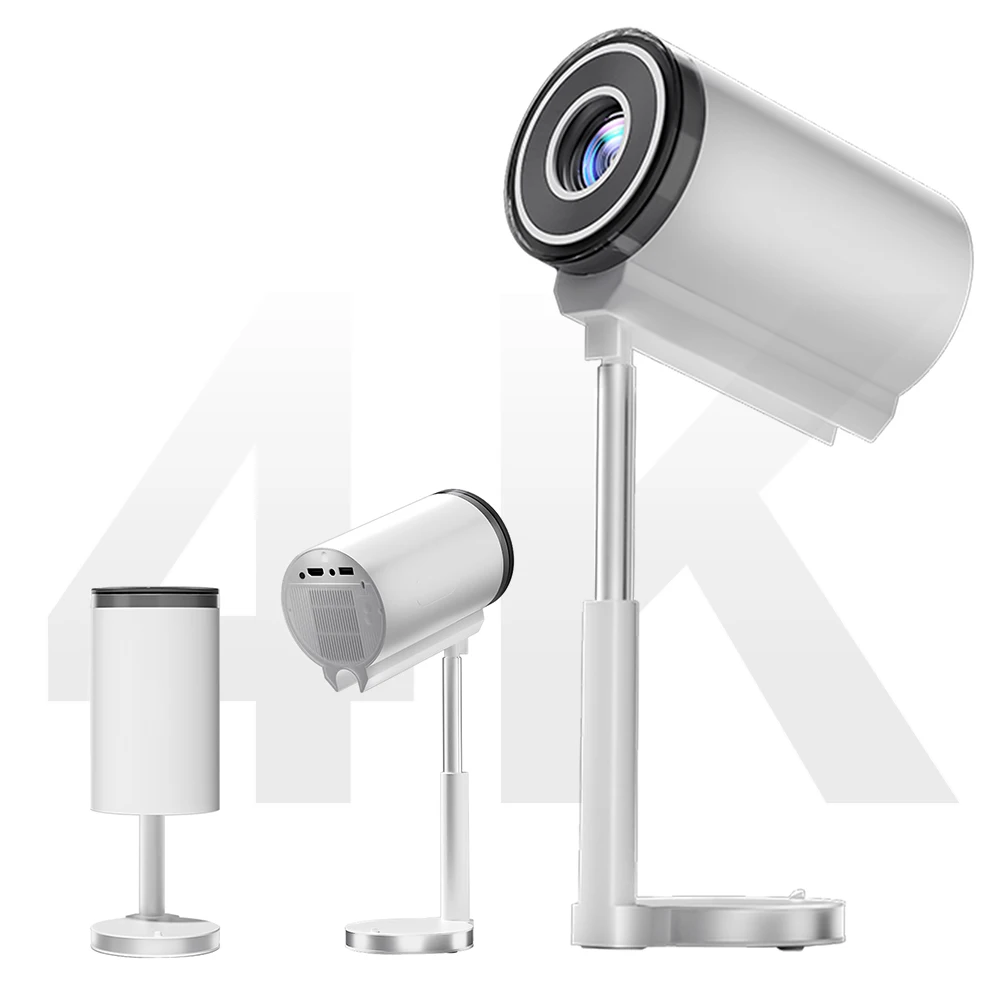 Factory Direct Sales TS-7 Projectors High ANSI Smart Projector with 3W Speaker Sound 4K Home/Outdoor Movie Projector