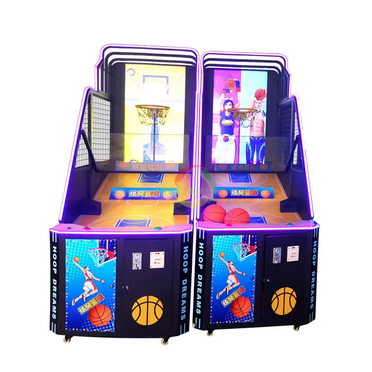 Easyfun новая монетная машина для игры в баскетбол с ЖК-экраном
