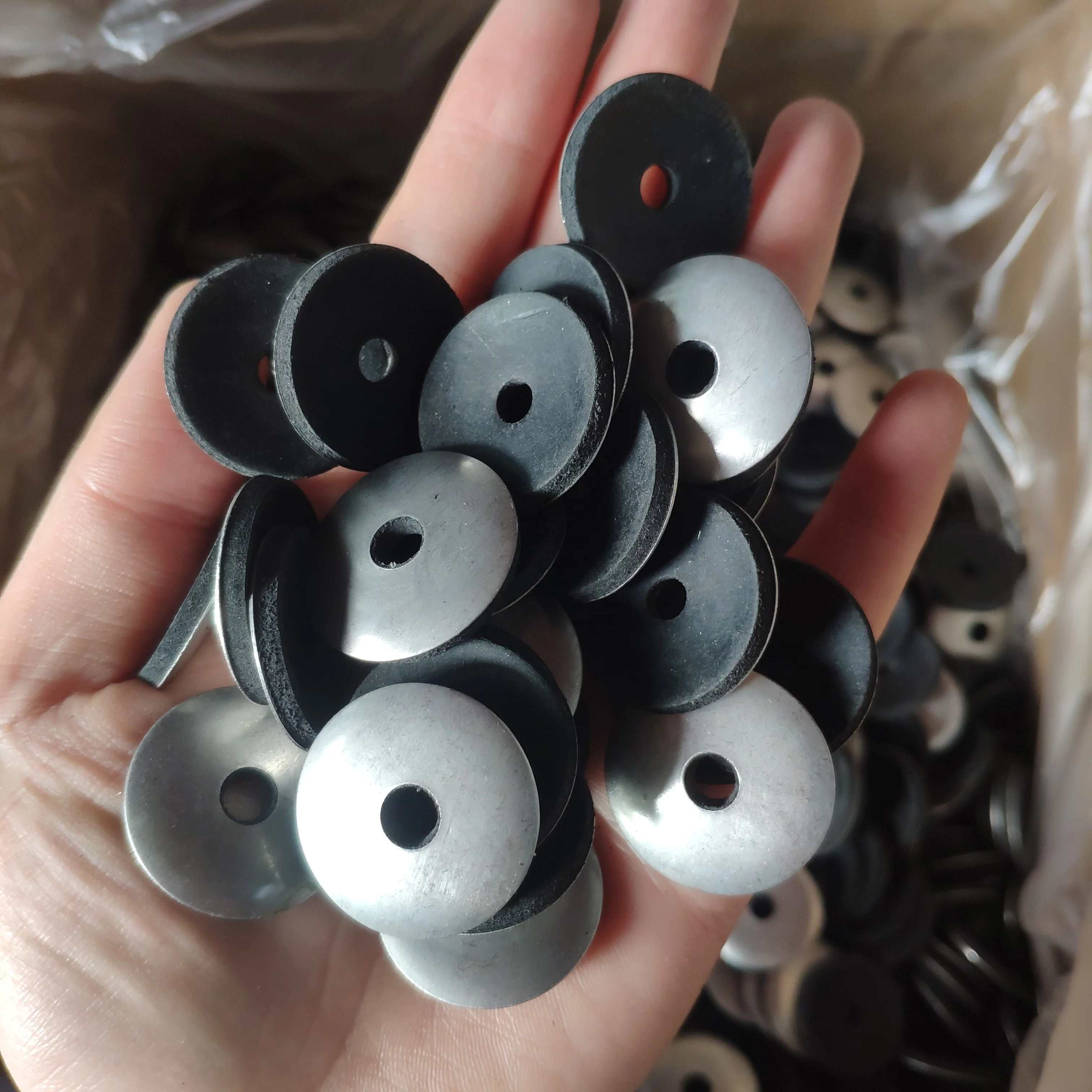 Black Epdm Bonded Washer Stainless Steel Conical Sealing Rubber Washer