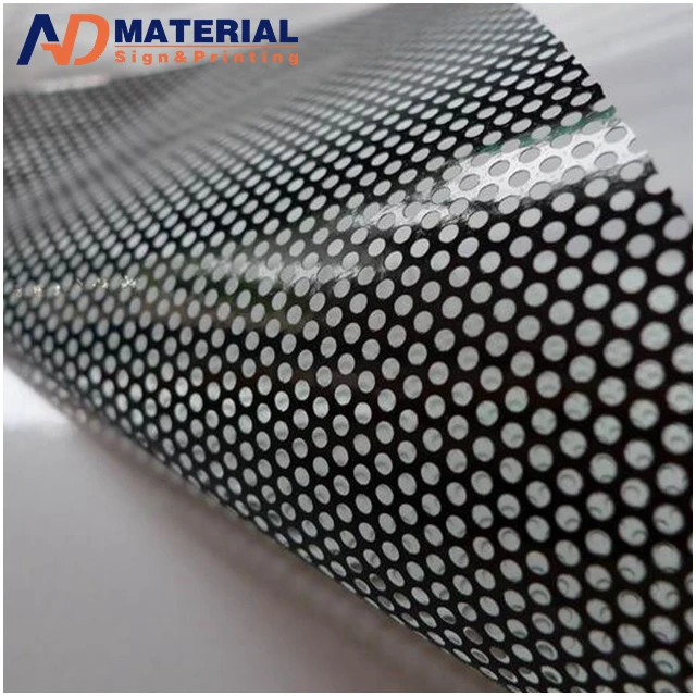 micro perforated window vinyl sticker/ see through vinyl sticker/ transparent window film sticker OWV 1 way vision