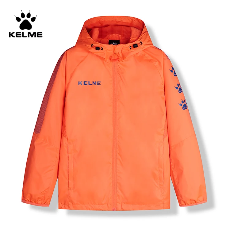 Детская футбольная тренировочная дождевая куртка KELME под заказ детская водонепроницаемая на молнии для баскетбола футбола тренировок дождя