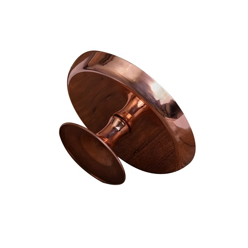 Роскошная металлическая одноуровневая медная подставка для торта, 6 дюймов