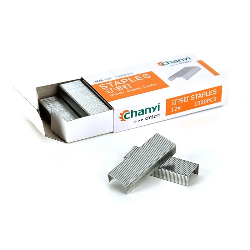 Size 12 1000 pieces box staples for office and school heavy duty staples office supplies back to school items