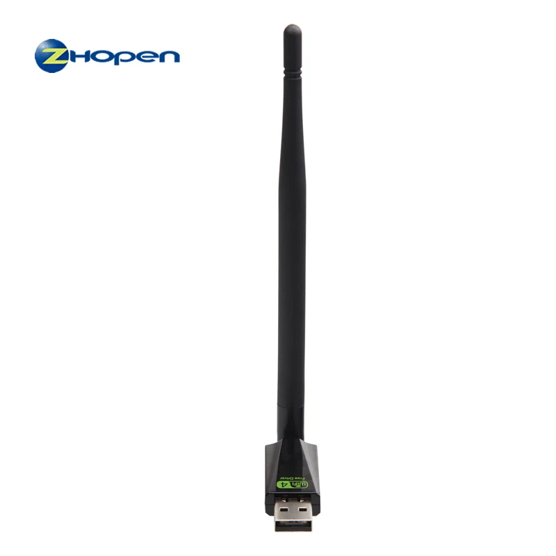  Высокая мощность бесконечное сигнала драйвер usb адаптер ZP-150A5F внешний 5dbi антенна Wi-Fi модем для