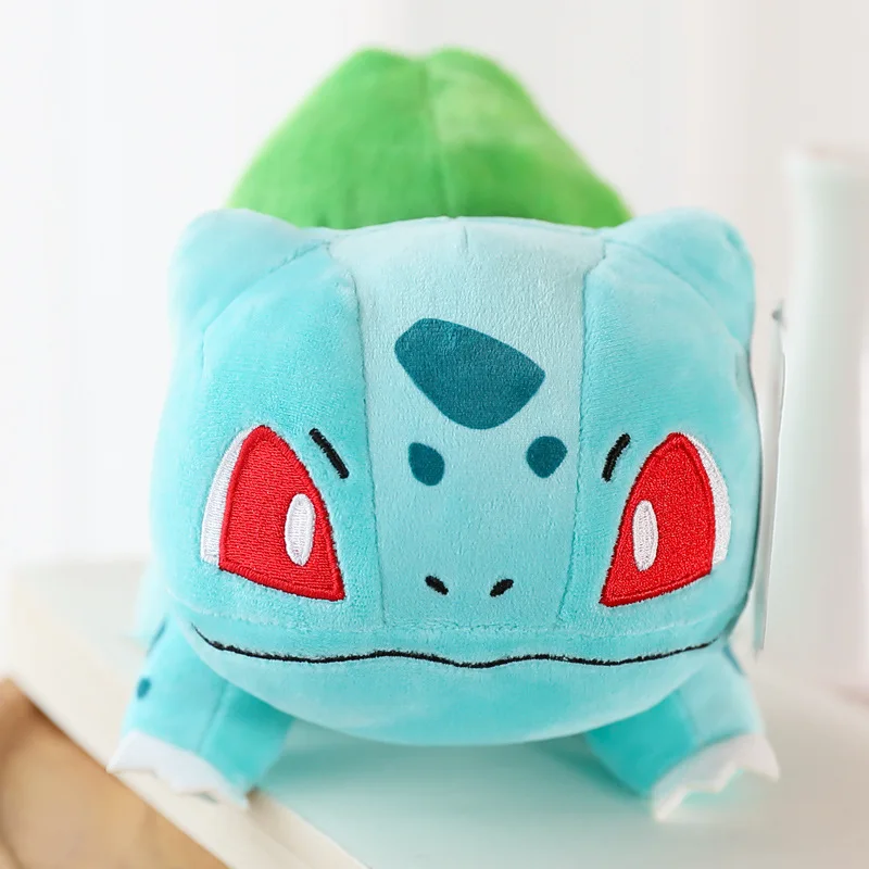 Original Green Large Size Stuffed Plush Frog Toy Cushin Pillow Toys Bulbasaur Doll Cartoon Pokemoned Pocket Monster Toy for Kids