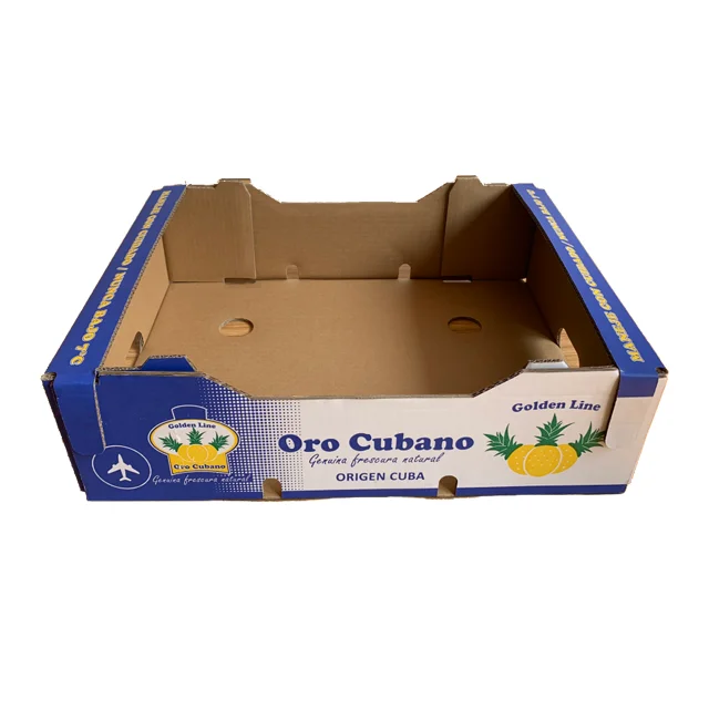 Custom printed  high quality Peach fruit  Box