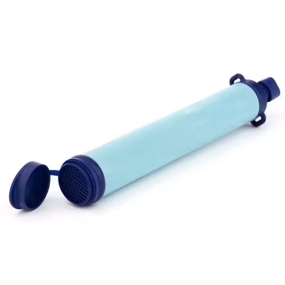 Portable Camo Water Filter Straw Kit Outdoor Survival Clean Sip Reusable Reverse Osmosis Membrane Bulk Camping Solution