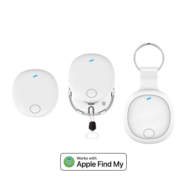 Custom Small Mfi Certified Smart Pet Tag Find My Bluetooth Tracker Keychain Wireless Key Finder