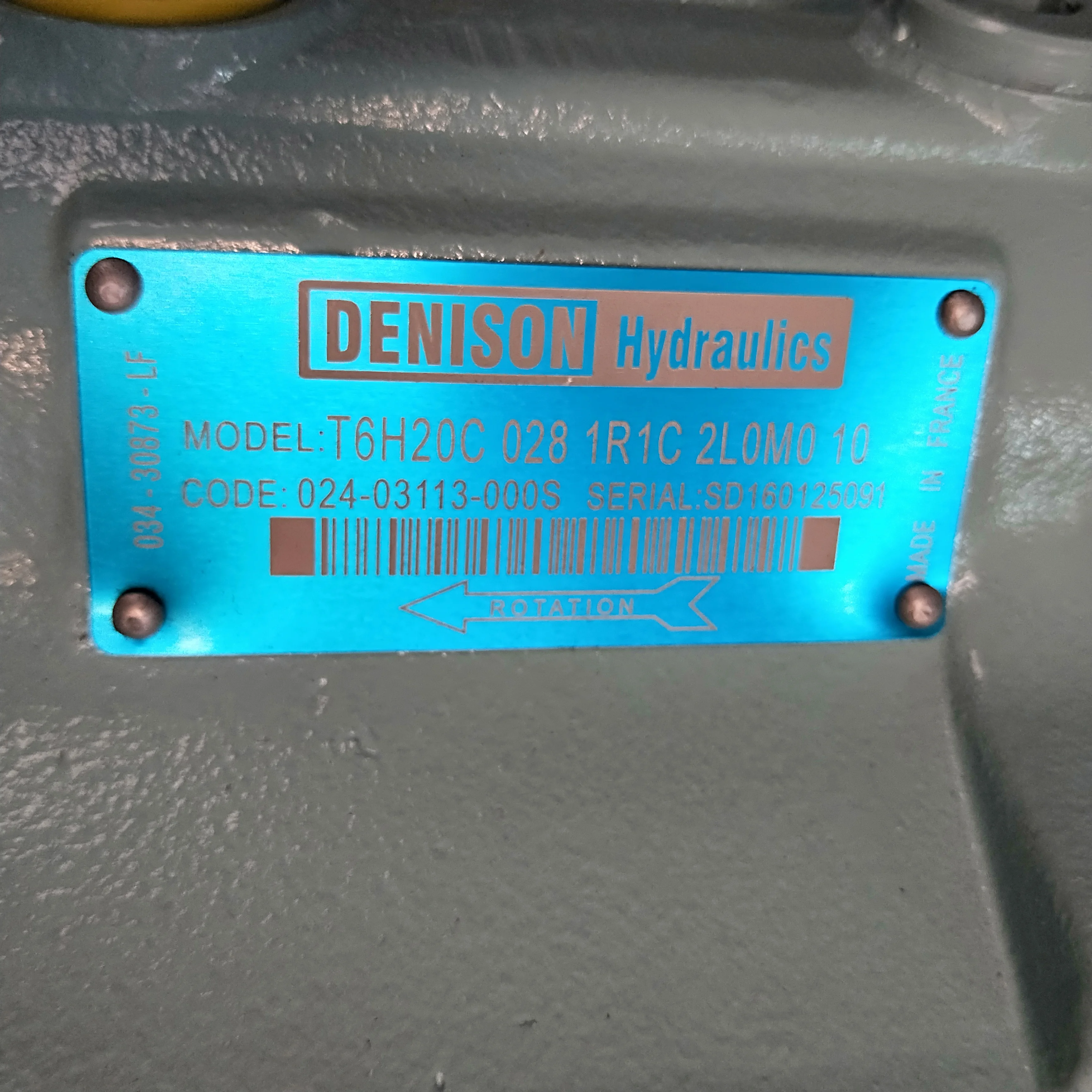 T6H T6H20 T6H29 T6H20B T6H20C T6H29B T6H29C T6H29D T6H29DB vane pump combined Parker Denison T6H20C-017-5R1C-2COMO-11 pump
