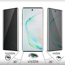 Full Glue 3D Curved 9H Tempered Glass Anti SPY Privacy Screen Protector for Samsung Galaxy Note10 10+ 10 Plus 5G