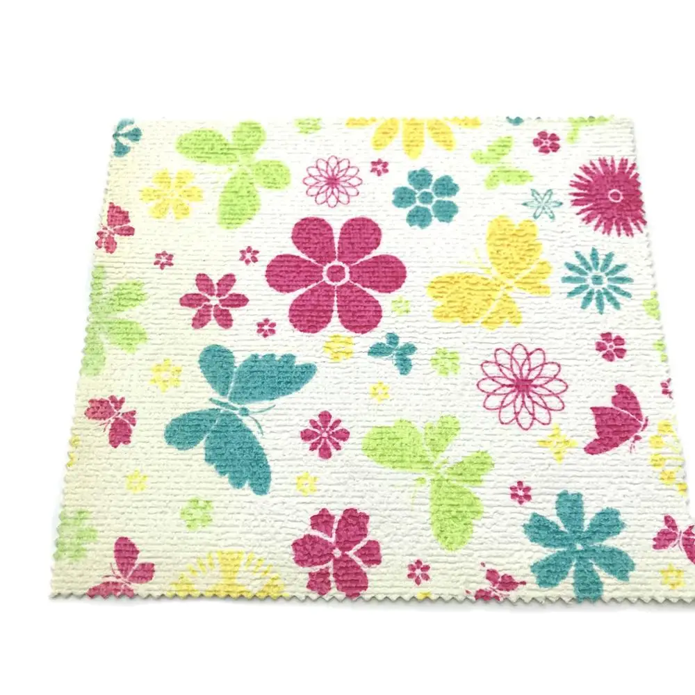 
PU coat microfiber dish drying cloth, ultrasonic cut microfiber dish drying cloth microfiber plate gasket 