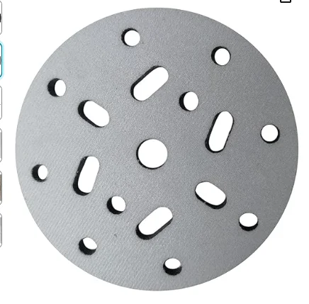 6 Inch 17 Hole 11 mm Thickness Soft Density Interface Pads Hook and Loop Sponge Cushion Buffer Backing Pad for Festool Sander