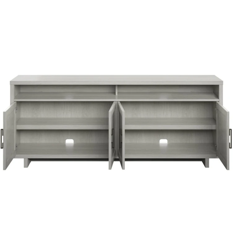 bedroom hidden curved wood tv lift stand home furniture cabinet rattan media console