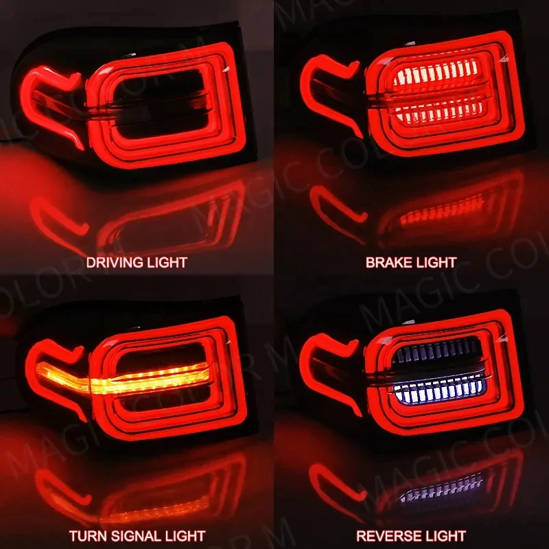 New Tail Lamps For Toyota FJ Cruiser 2007-2017 Car LED Rear Running Light Brake Lamp Dynamic Turn Signal Stop Warning Reflector