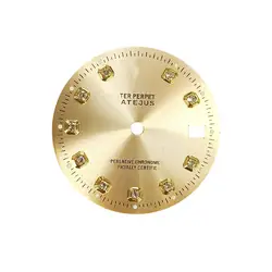 Watch  Accessories Diameter 28mm 28.5mm Black Silver Gold Diamonds Date Literally Dial Fit For Rlx 2824 8205 Movement