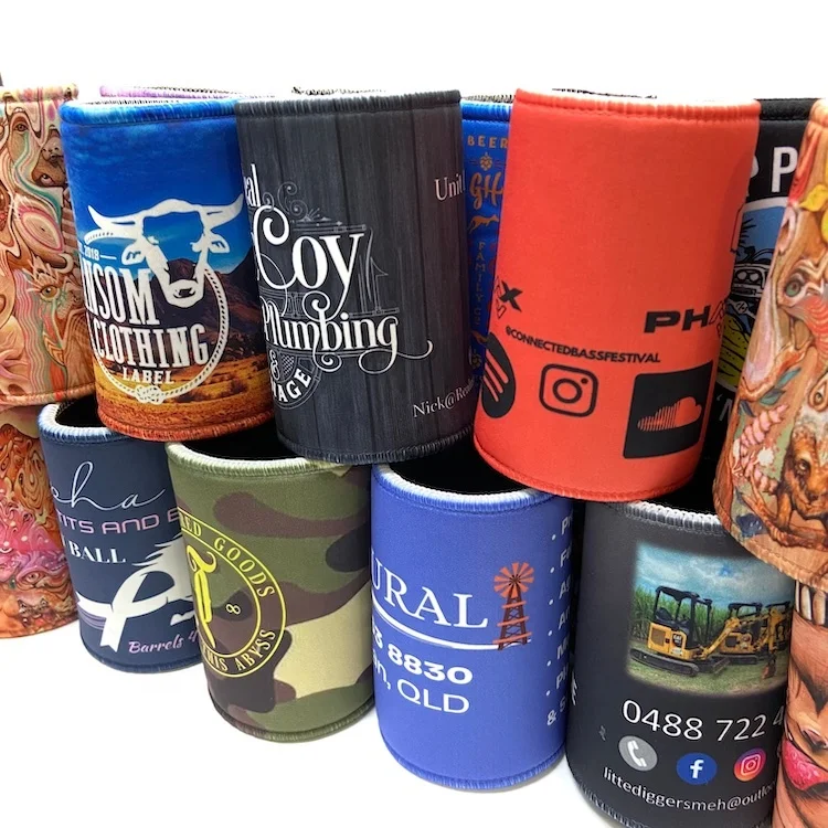 Coozies With Logo Stubby Holders for 330ml Cans Custom Printing Logo 12Oz Stubby Holder Neoprene 5MM Neoprene Stubby Holder