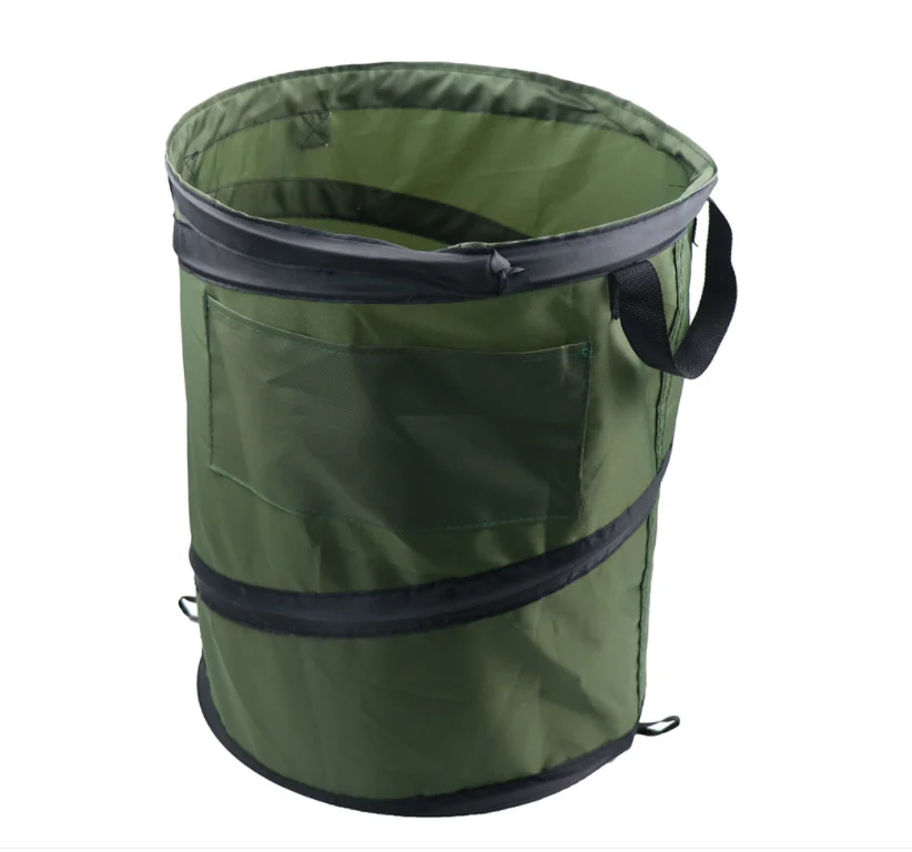 
Large capacity foldable strong outdoor trash can for sweeping leaves picninc cleaning 