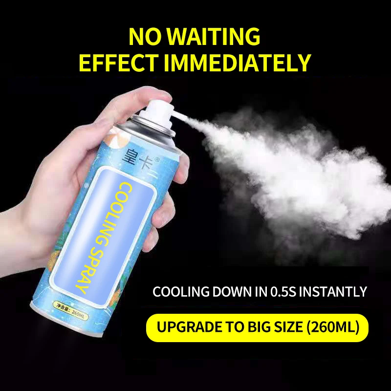 Wholesale One Step quickly freezing instant cold ice fast cooling spray for car