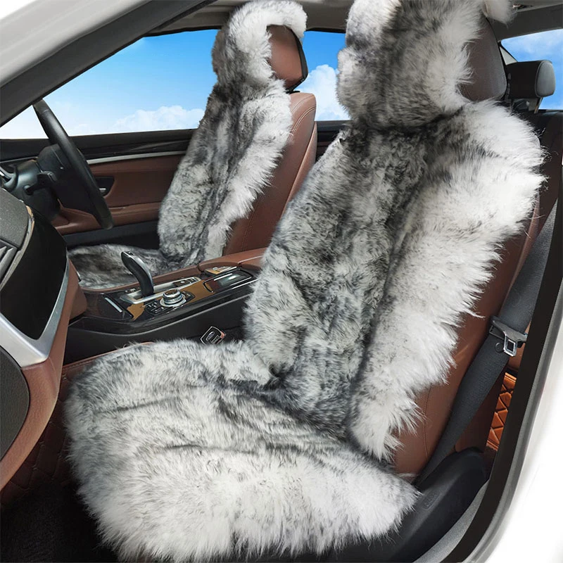 wholesale lambskin Artificial sheepskin fur car seat covers universal fur sheepskin car seat cushions