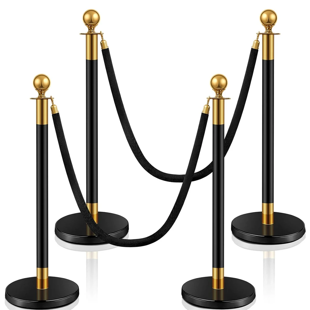 1.5M wedding Queue Stanchions post Retractable Belts Barrier Stainless Steel Crowd Control Stand Line Dividers Flexibarrier