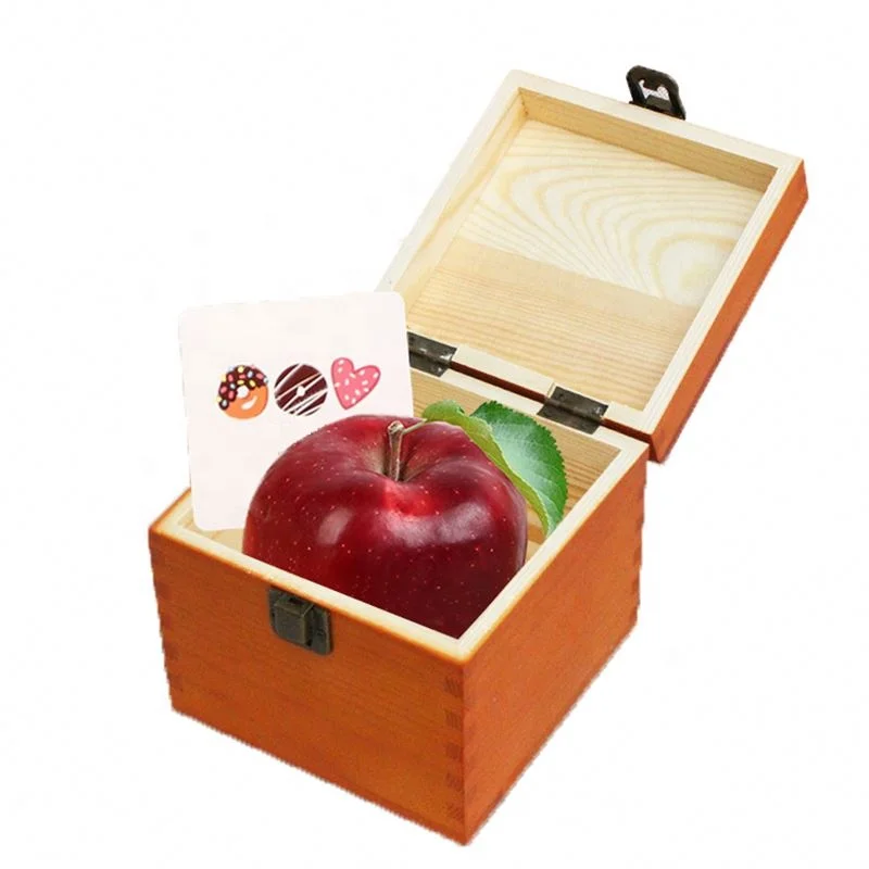 Decorative and custom cheap pine wooden packaging boxes with lid