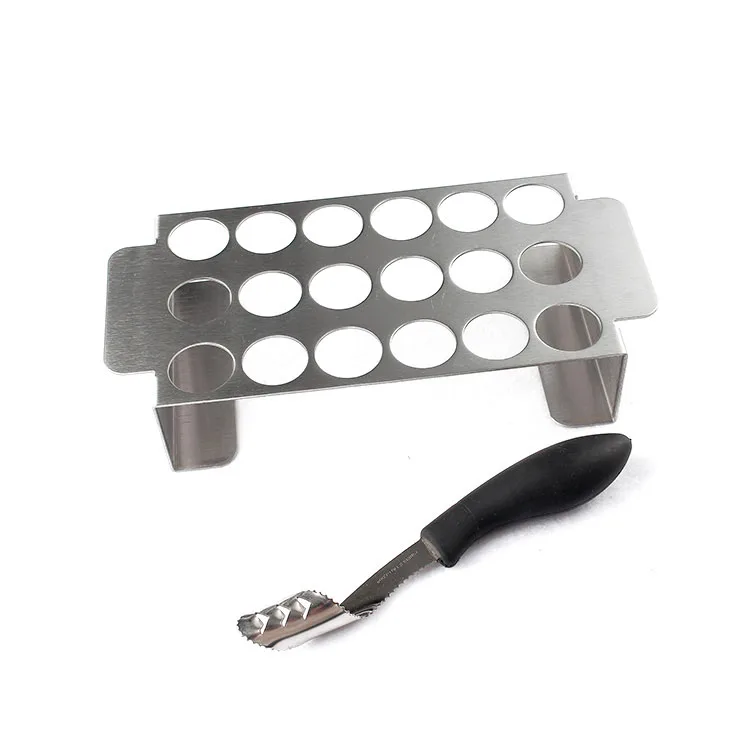Outdoor grilling bbq accessories chili roaster stainless steel jalapeno roaster with 18 holes grill holder