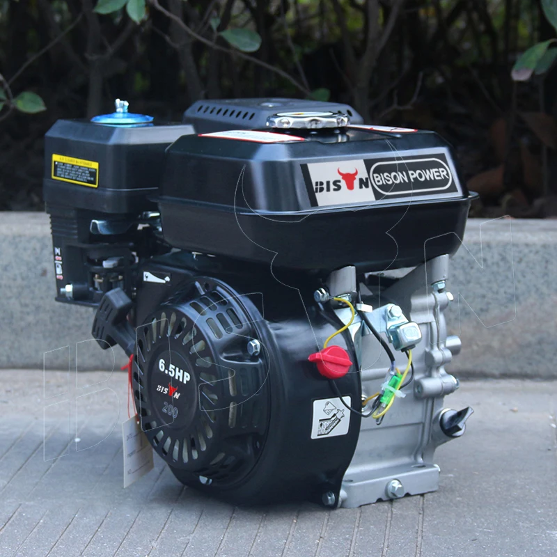  Бренд BISON (Китай) 6.5hp 4-тактный OHV бензиновый двигатель стартер 196cc
