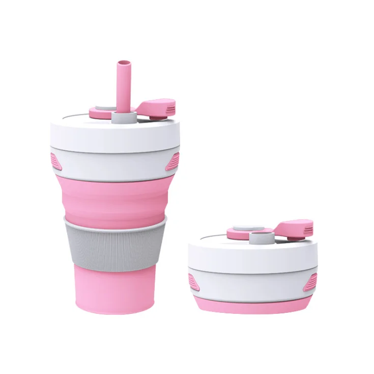 Collapsible  Silicone Coffee Cup  450ml 100% food grade silicone Eco Material cup