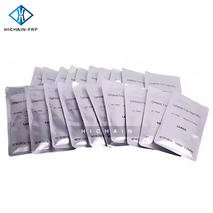 200g dust bag composite titanium ti cold spark powder metal granules for indoor outdoor sparkler machine