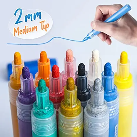 Art supplies Marker pens and Acrylic Paint marker pens for rock painting